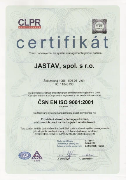 certifikát